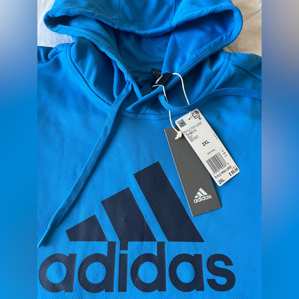 ADIDAS BNWT turquoise XXL climawarm Hoodie